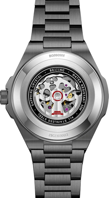 Beijing Watch,Star Hunter 42mm,42mm,Stainless Steel,Black,Automatic,Sapphire,Tonneau,BG090501