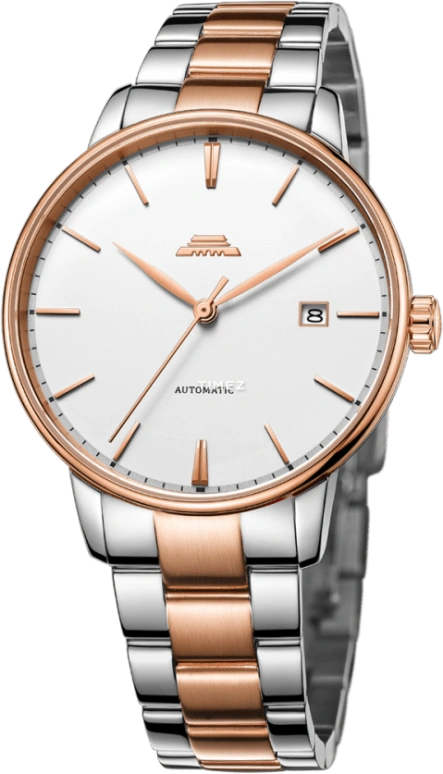 Beijing Watch,Classic 38.50mm,38.50mm,Stainless Steel,Rose Gold,White,Automatic,Day,Sapphire,BG050508