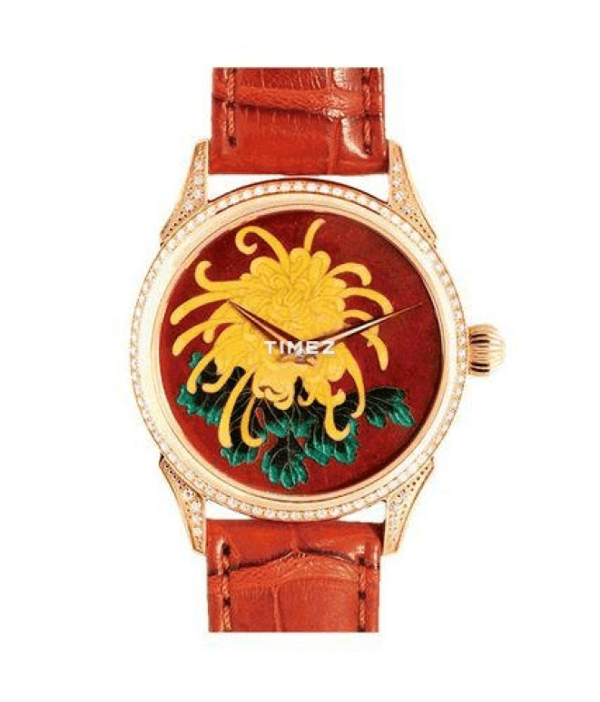 Beijing Watch,Enamel 35mm,35mm,Yellow Gold,Gold,Handwound,Sapphire,Crystal Glass,Round,BF015200829Y