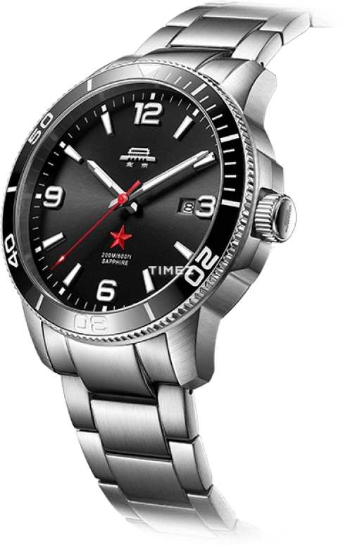Beijing Watch,Expedition 44mm,44mm,Stainless Steel,Black,Automatic,Day,Sapphire,BG220006