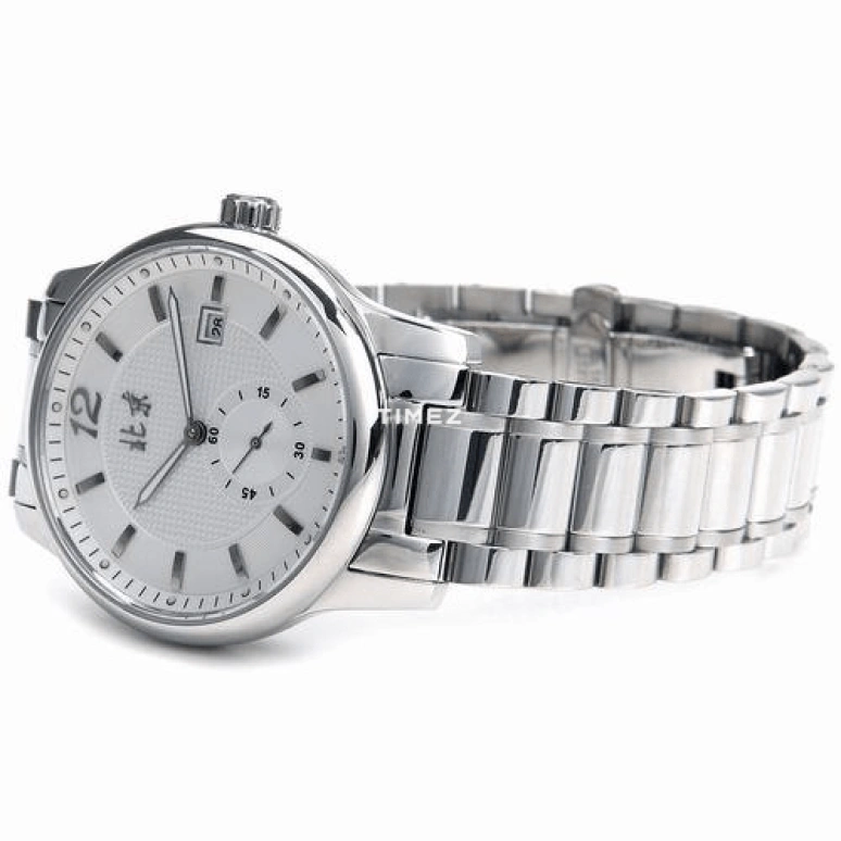 Beijing Watch,Mechanical 40mm,40mm,Stainless Steel,White,Handwound,Day,Sapphire,Crystal Glass,B066201203S