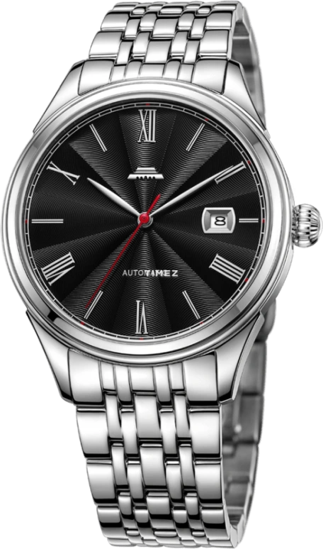 Beijing Watch,Classic 40mm,40mm,Stainless Steel,Black,Automatic,Day,Sapphire,BG051507