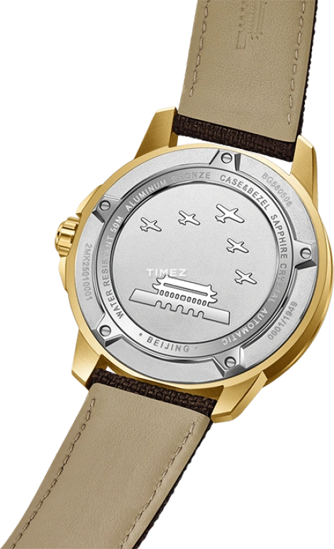 Beijing Watch,Replica 45mm,45mm,Aluminium,Bronze,Brown,Automatic,Day,Sapphire,BG580506