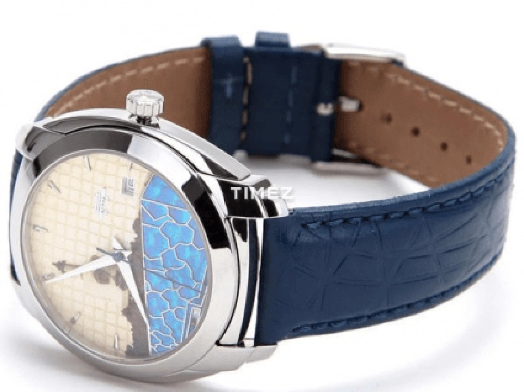 Beijing Watch,Enamel 40mm,40mm,Stainless Steel,White,Blue,Multi-Color,Handwound,Day,Sapphire,Crystal Glass,B078201212S