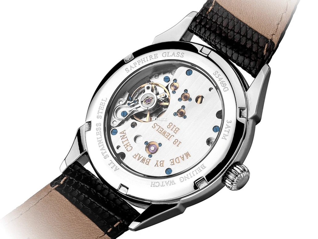 Beijing Watch,Mechanical 38mm,38mm,Stainless Steel,Blue,Handwound,Day,Sapphire,Crystal Glass,B021201404S BLUE