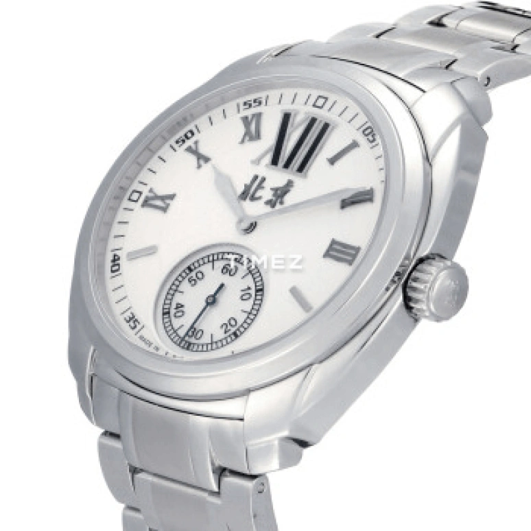 Beijing Watch,Mechanical 44mm,44mm,Stainless Steel,White,Handwound,Sapphire,Glass,Round,B014201207S
