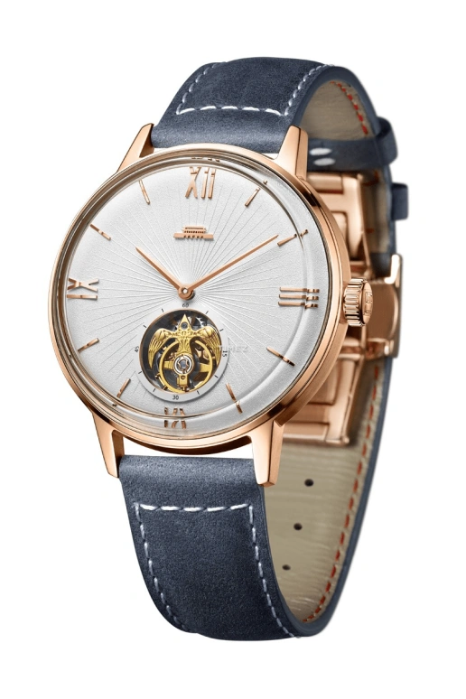Beijing Watch,Bladelegant 43mm,43mm,Stainless Steel,Rose Gold,White,Handwound,Tourbillon,Sapphire,BG080013