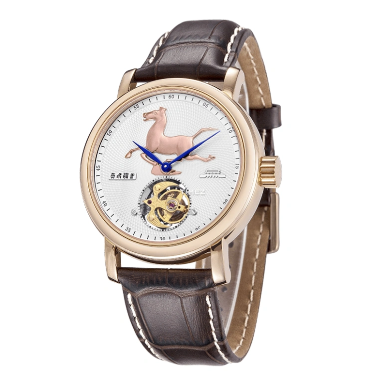 Beijing Watch,High-end Customization 42mm,42mm,Rose Gold,Multi-Color,White,Handwound,Tourbillon,Sapphire,Crystal Glass,B009201104R