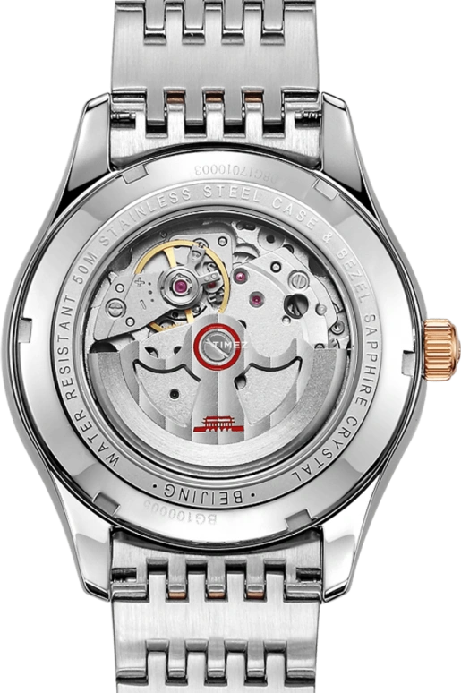 Beijing Watch,Classic 41mm,41mm,Stainless Steel,Rose Gold,Black,Automatic,Day,Sapphire,BG100005