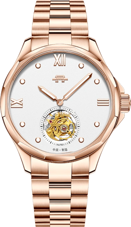 Beijing Watch,Bladelegant 41mm,41mm,Stainless Steel,Silver White,Handwound,Tourbillon,Sapphire,Crystal Glass,BG082501