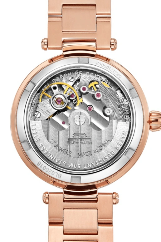 Beijing Watch,Inspiration 32.50mm,32.50mm,Stainless Steel,Rose Gold,Cream,Automatic,Sapphire,Round,BL020016