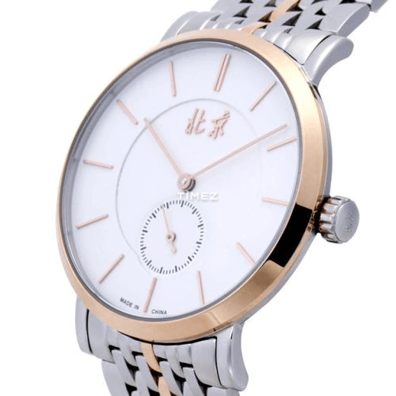 Beijing Watch,Mechanical 38mm,38mm,Stainless Steel,White,Handwound,Sapphire,Crystal Glass,Round,B016201103C