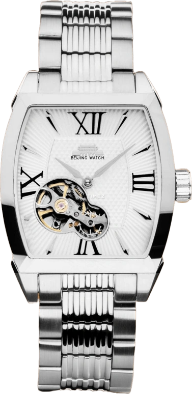 Beijing Watch,Mechanical 33x35.50mm,33x35.50mm,Stainless Steel,White,Automatic,Sapphire,Crystal Glass,B066200907S