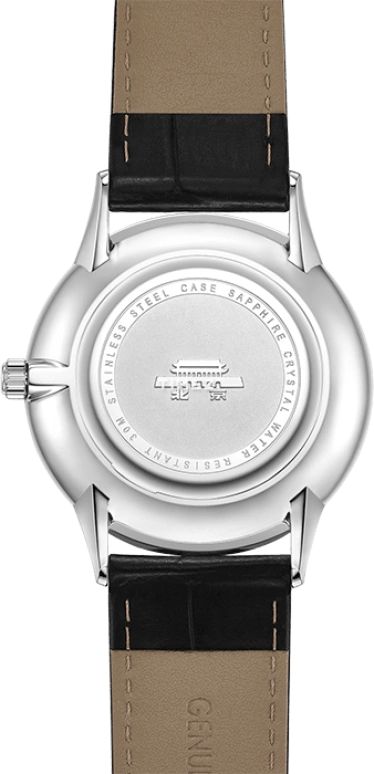 Beijing Watch,Classic 39mm,39mm,Stainless Steel,Silver,Quartz,Day,Sapphire,JG000030