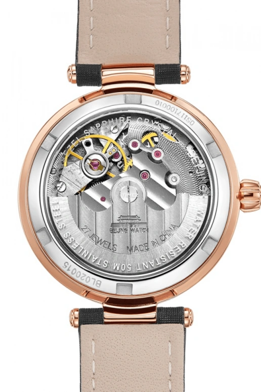 Beijing Watch,Inspiration 32.50mm,32.50mm,Stainless Steel,Rose Gold,Black,Automatic,Moonphase,Sapphire,BL020015
