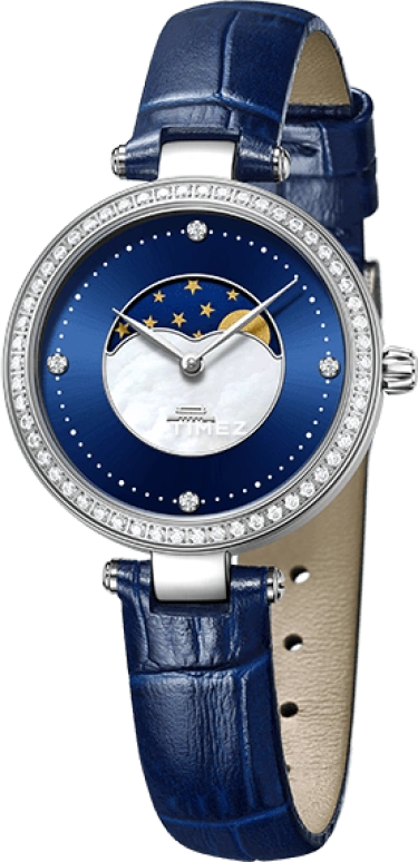 Beijing Watch,Inspiration 31mm,31mm,Stainless Steel,Blue,White,Quartz,Moonphase,Sapphire,Glass,BL020517