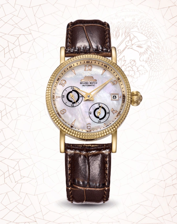 Beijing Watch,Mechanical 33mm,33mm,Stainless Steel,White,Automatic,Day,Glass,B059201003T