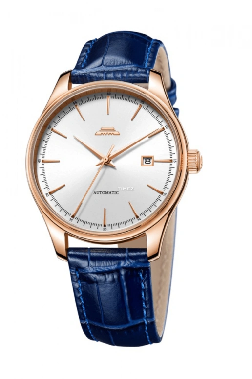 Beijing Watch,Classic 41mm,41mm,Stainless Steel,Rose Gold,Silver White,Automatic,Day,Sapphire,BG100009