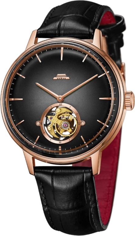Beijing Watch,Bladelegant 43mm,43mm,Stainless Steel,Rose Gold,Black,Grey,Handwound,Tourbillon,Sapphire,BG080006