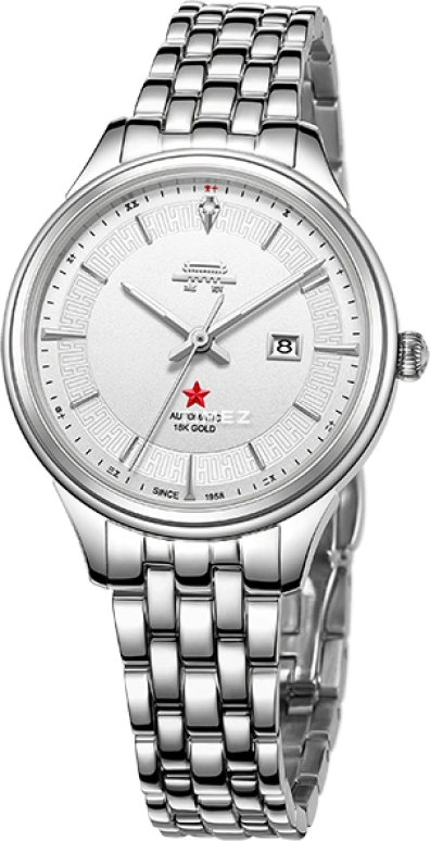 Beijing Watch,Classic 32mm,32mm,Stainless Steel,White,Automatic,Day,Sapphire,BL052503