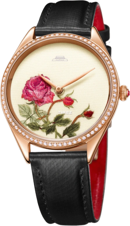 Beijing Watch,Silk Whisper 38mm,38mm,Stainless Steel,Rose Gold,White,Quartz,Sapphire,Round,BL110007