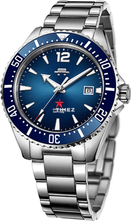 Beijing Watch,Expedition 42mm,42mm,Stainless Steel,Blue,Automatic,Day,Sapphire,BG220001