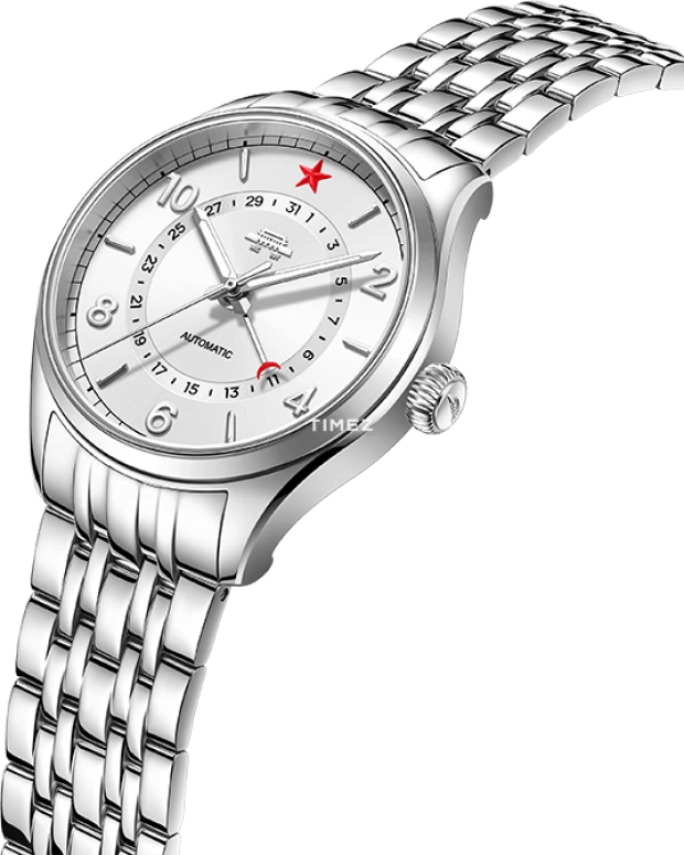 Beijing Watch,Classic 39mm,39mm,Stainless Steel,Silver White,Automatic,Day,Sapphire,BG053002