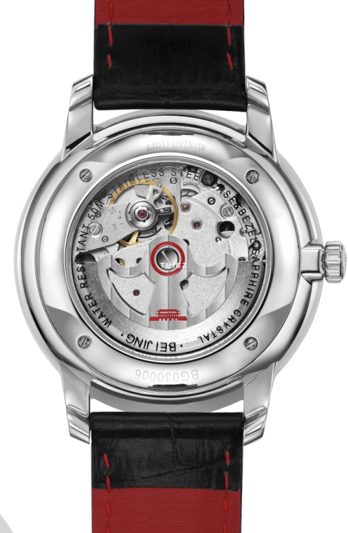 Beijing Watch,Architectural 41mm,41mm,Stainless Steel,White,Automatic,Day,Tourbillon,BG030006