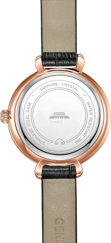 Beijing Watch,Oriental Culture 26mm,26mm,Stainless Steel,Rose Gold,White,Quartz,Sapphire,Round,BL951512