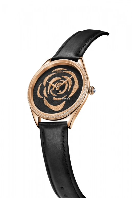 Beijing Watch,Silk Whisper 38mm,38mm,Stainless Steel,Rose Gold,Black,Quartz,Sapphire,Crystal Glass,Round,BL110011