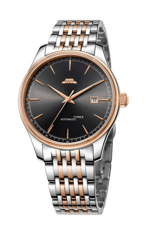 Beijing Watch,Classic 41mm,41mm,Stainless Steel,Rose Gold,Black,Automatic,Day,Sapphire,BG100006