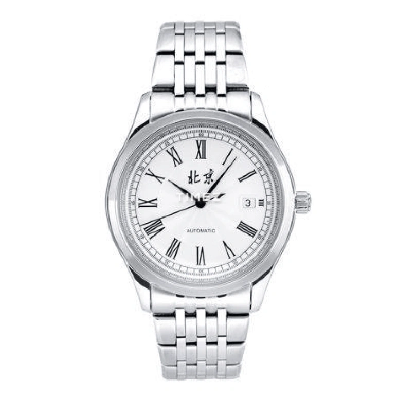 Beijing Watch,Mechanical 41mm,41mm,Stainless Steel,White,Automatic,Day,Sapphire,Crystal Glass,B077201205S