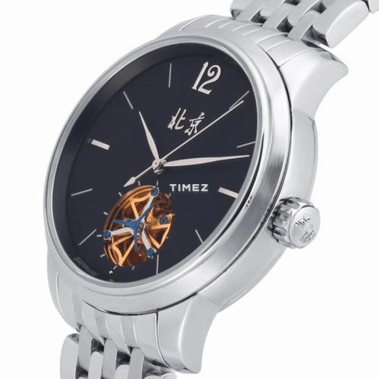 Beijing Watch,Mechanical 40mm,40mm,Stainless Steel,Black,Automatic,Sapphire,Round,B073201104S