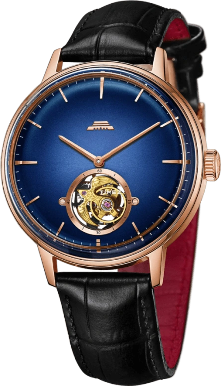 Beijing Watch,Bladelegant 43mm,43mm,Stainless Steel,Rose Gold,Blue,Handwound,Tourbillon,Sapphire,BG080007