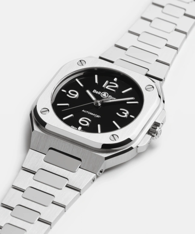 Bell & Ross,BR-03 Auto 36mm,36mm,Stainless Steel,Black,Automatic,54hours,In-house Caliber,BR05A,BR05A-S-BL-ST/SST