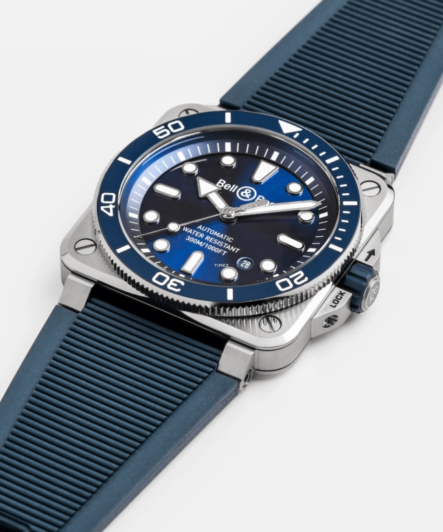 Bell & Ross,BR-03 Diver 42mm,42mm,Stainless Steel,Blue,Automatic,Day,54hours,BR03A,BR03A-D-BLU-ST/SRB