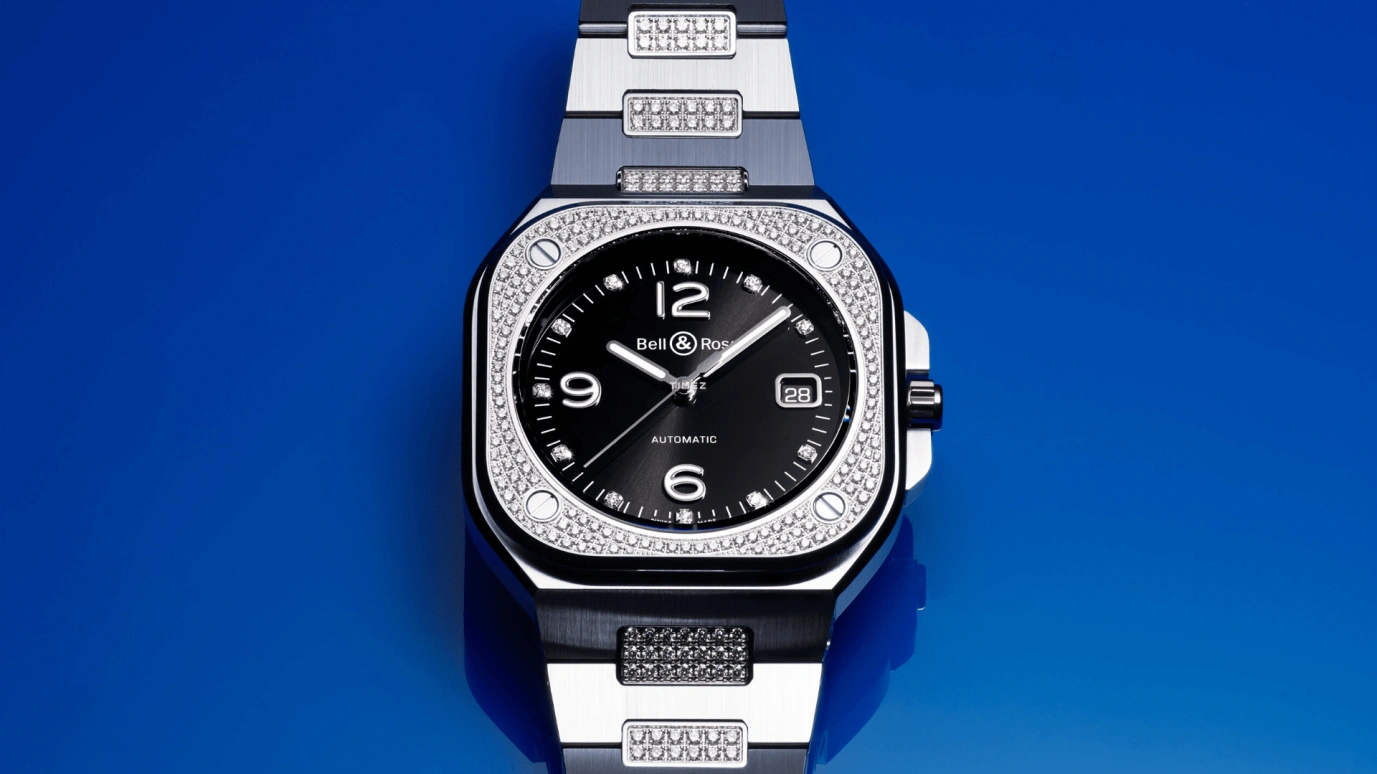 Bell & Ross,Instruments 40mm,40mm,Stainless Steel,Black,Automatic,Day,38hours,BR05A,BR05A-BL-STFLD/SFD
