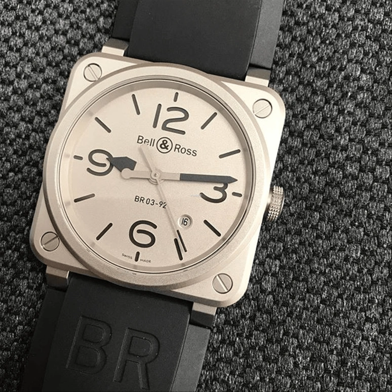 Bell & Ross,Instruments 42mm,42mm,Stainless Steel,Grey,Automatic,Day,38hours,BR0392,BR0392-GBL-ST/SRB