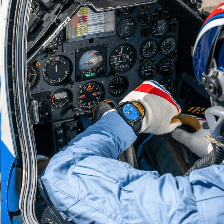 Bell & Ross,BR-03 Auto 42mm,42mm,Ceramic,Blue,Automatic,Day,38hours,BR0392,BR0392-PAF7-CE/SCA