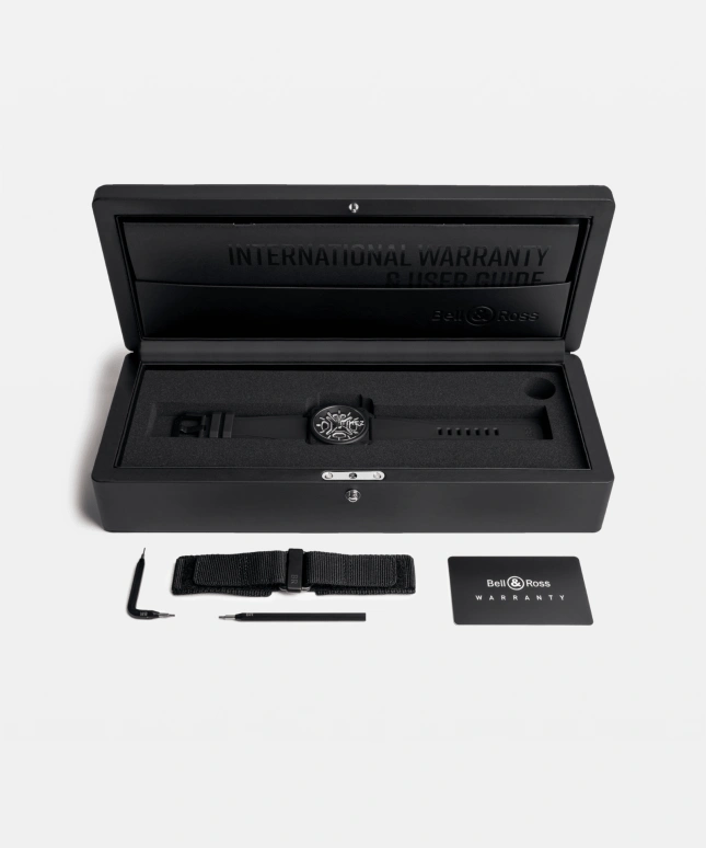 Bell & Ross,BR-03 Auto 41mm,41mm,Ceramic,Black,Automatic,54hours,In-house Caliber,BR03A,BR03A-LM-SKCE/SRB