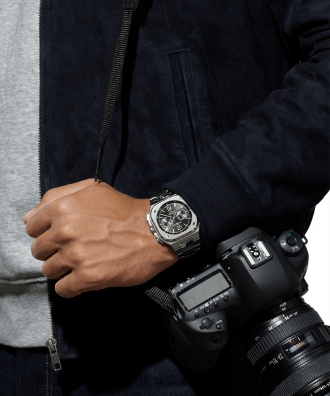 Bell & Ross,Instruments 42mm,42mm,Stainless Steel,Black,Automatic,Chronograph,Day,BR05C,BR05C-BL-ST/SST