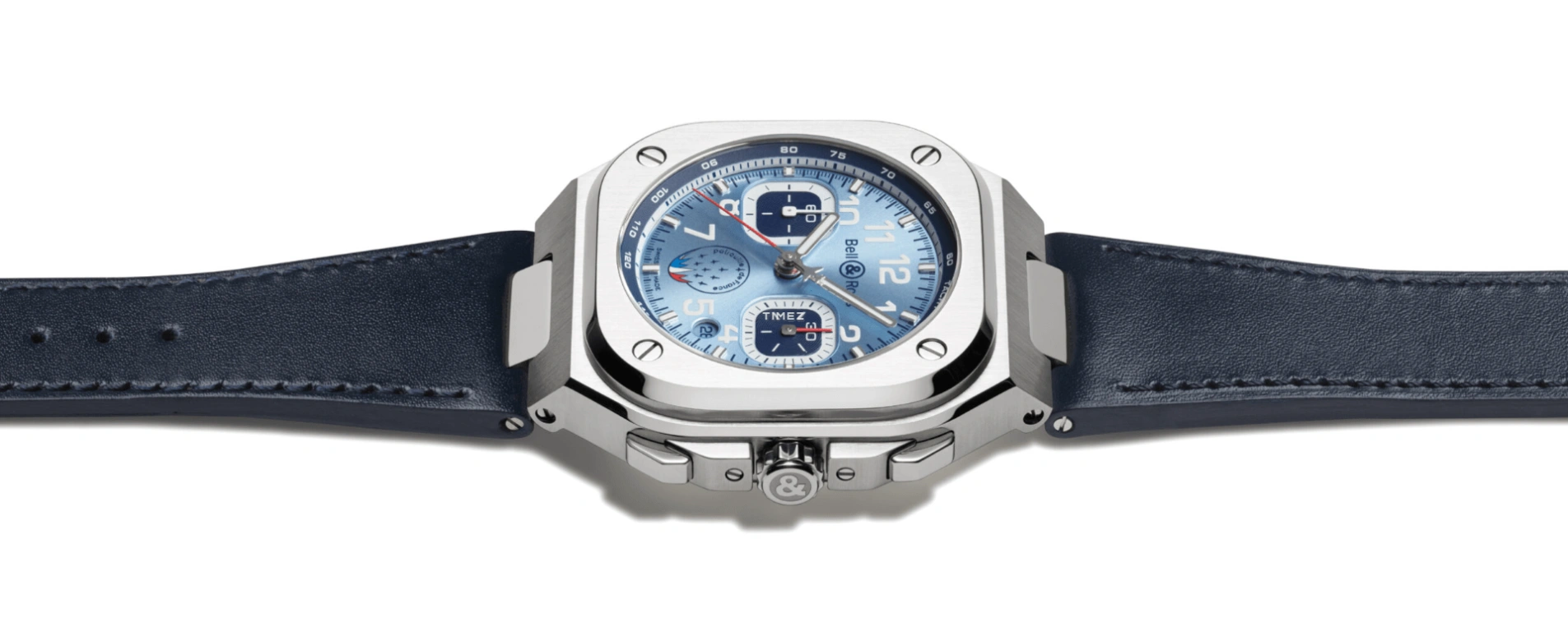 Bell & Ross,Urban 42mm,42mm,Stainless Steel,Blue,Automatic,Chronograph,Day,BR05C,BR05C-PAF-ST/SCA