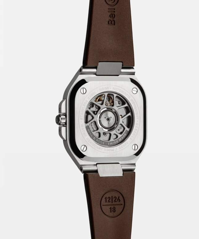 Bell & Ross,BR-05 Auto 40mm,40mm,Stainless Steel,Brown,Automatic,Day,38hours,BR05A,BR05A-BR-ST/SRB