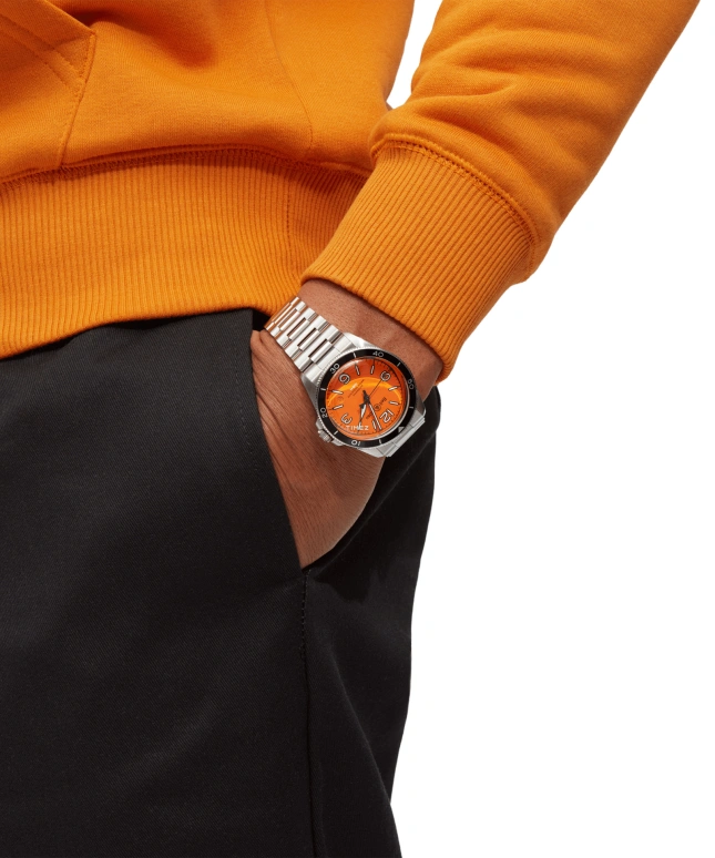 Bell & Ross,Vintage 41mm,41mm,Stainless Steel,Orange,Automatic,Day,38hours,BRV292,BRV292-O-ST/SST