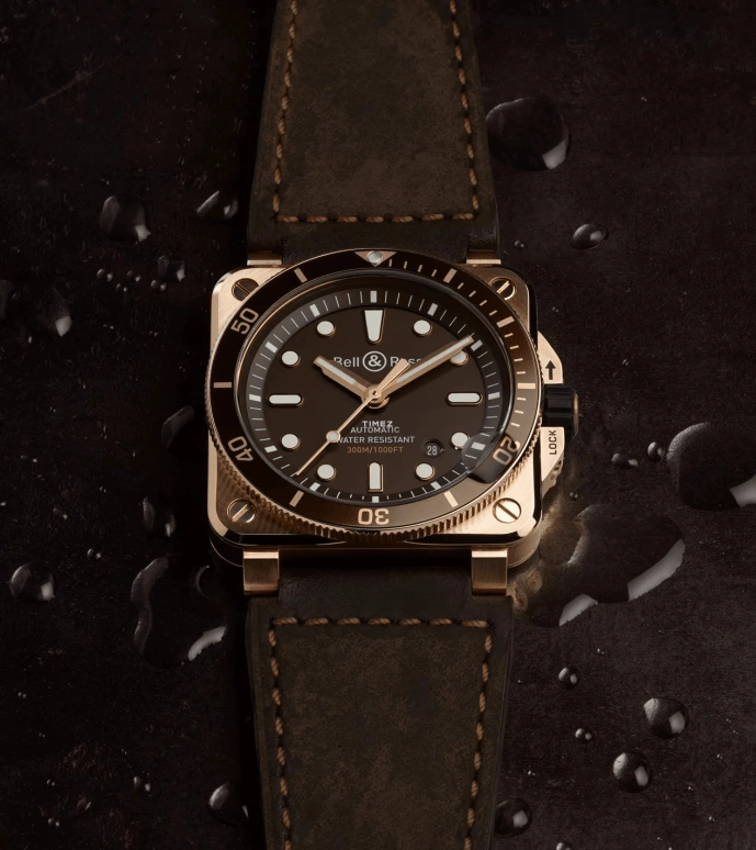 Bell & Ross,Instruments 42mm,42mm,Bronze,Brown,Automatic,Day,Sapphire,Crystal Glass,BR0392,BR0392-D-BR-BR/SCA