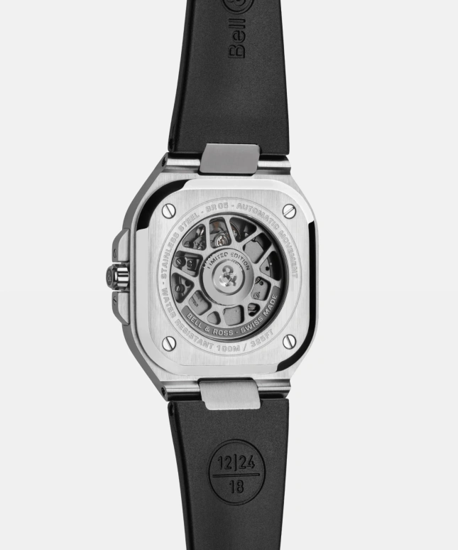 Bell & Ross,BR-05 Auto 40mm,40mm,Stainless Steel,Grey,Mirror,Automatic,54hours,In-house Caliber,BR05A,BR05A-MI-ST/SRB