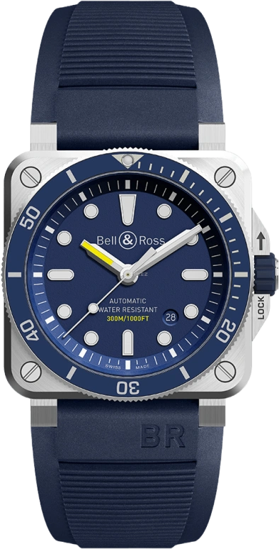 Bell & Ross Instruments BR0392-D-BU-ST/SRB