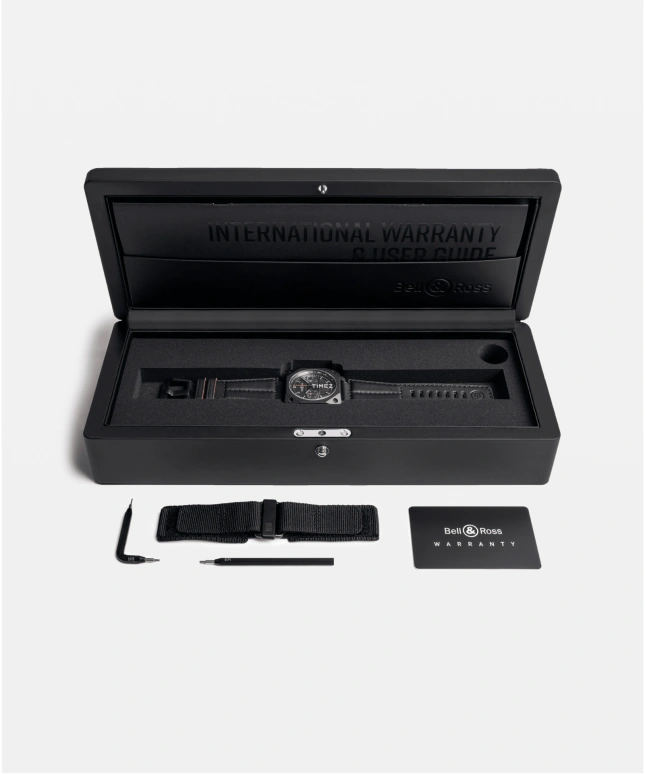 Bell & Ross,Instruments 42mm,42mm,Ceramic,Black,Automatic,Chronograph,Day,BR0394,BR0394-BTR-CE/SCA
