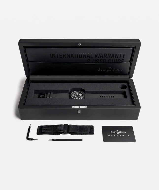 Bell & Ross,Instruments 41mm,41mm,Ceramic,Black,Automatic,Day,Sapphire,Crystal Glass,BR03A,BR03A-BL-CE/SRB