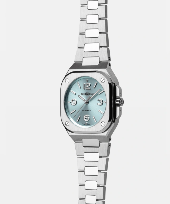 Bell & Ross,BR-03 Auto 36mm,36mm,Stainless Steel,Ice Blue,Automatic,54hours,In-house Caliber,BR05A,BR05A-S-BU-ST/SST